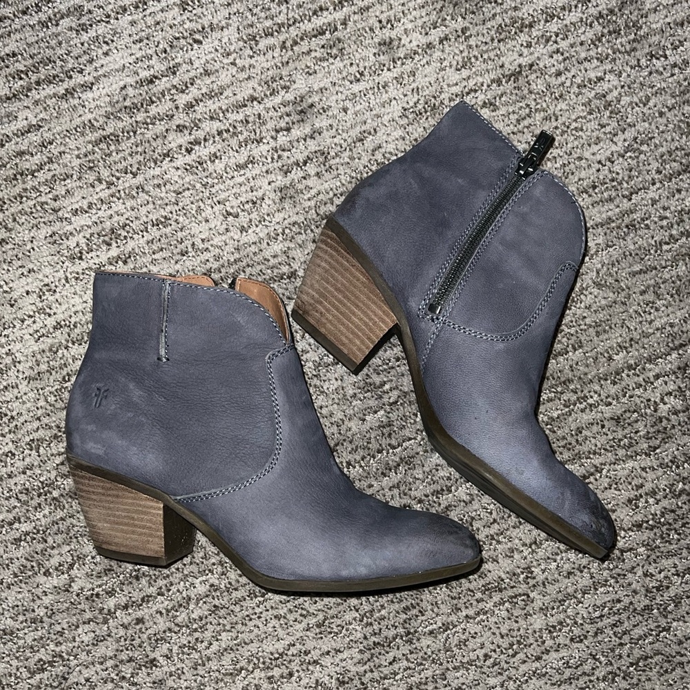 Frye Navy Booties